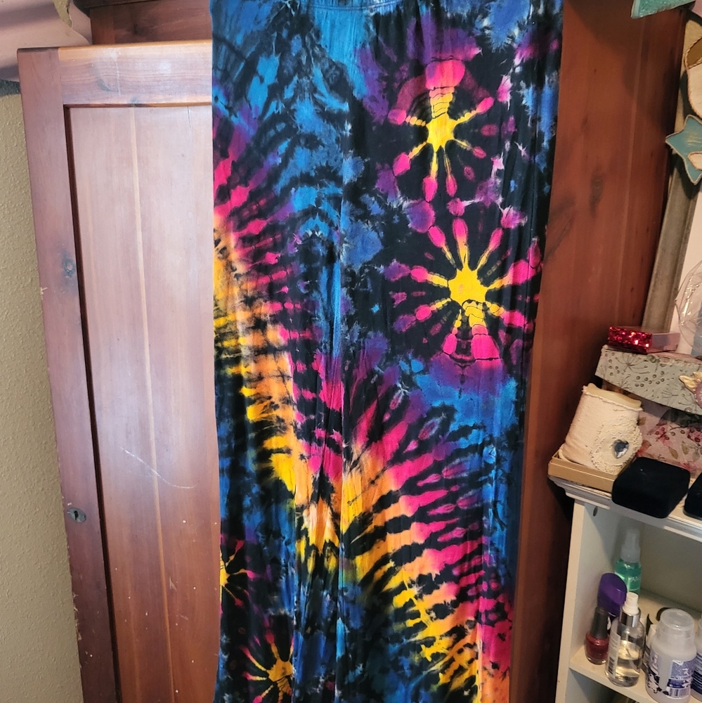 Tie- dye Plazzo Pant one size